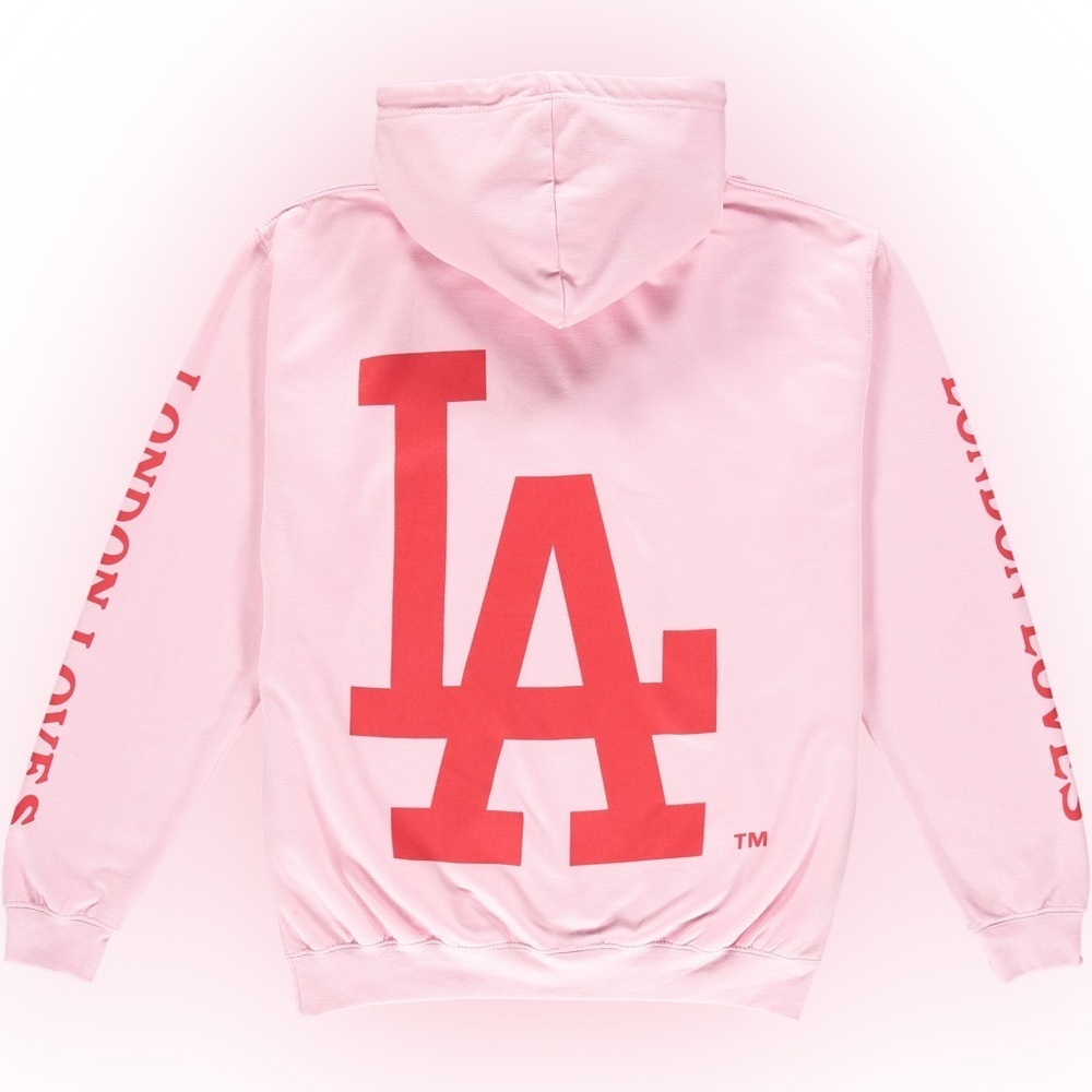 LIMITED EDITION: LOLA X DODGERS HOODIE IN PINK - One Size Fits All